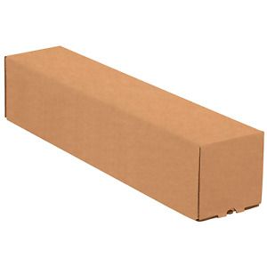 Top Pack Supply Square Mailing Tubes, 3&#034; x 3&#034; x 48&#034;, Kraft Pack of 25
