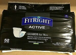 FITRIGHT ACTIVE GUARDS FOR MEN ONE SIZE FITS ALL 52 EACH NEW IN UNOPENED PKG