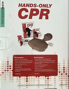Hands Only CPR Kit American Heart Association With Manikin + DVD New Open Box