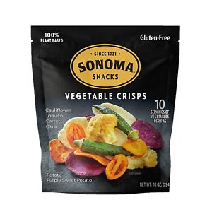 Sonoma Creamery Vegetable Crisps - 100% Plant Based, Gluten Free, Includes Okra,