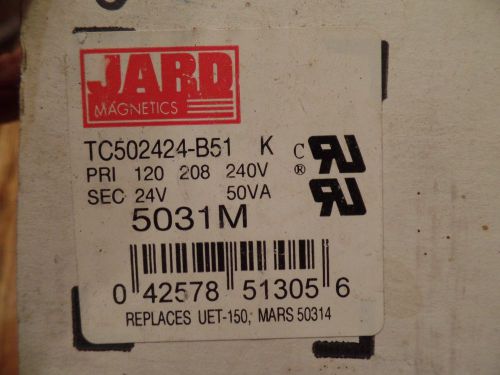 Jard TC502424-B51 Transformer Class 2 50VA TC502424B51 NEW IN THE BOX