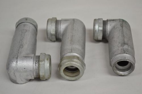 LOT 3 NEW CROUSE HINDS LL297 CONDUIT FITTING 3/4IN NPT IRON BODY D201439