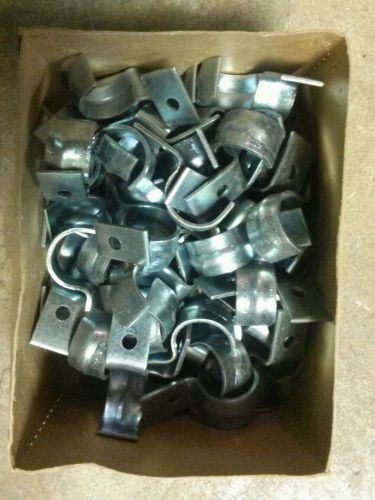 Lot 34 new 3/4in rigid metal strap 2 hole pipe clamp clip b344018 for sale