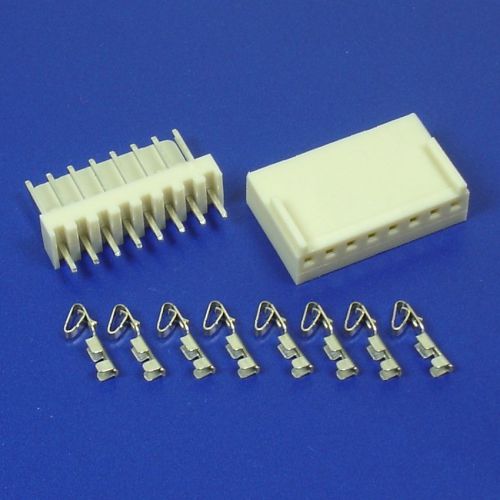 Pack of 5 x 8-way latching pin header+crimp terminal+housing kit 8 way for sale