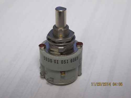 1 pole 5 position make before break rotary switch silver and gold 2a 115v for sale
