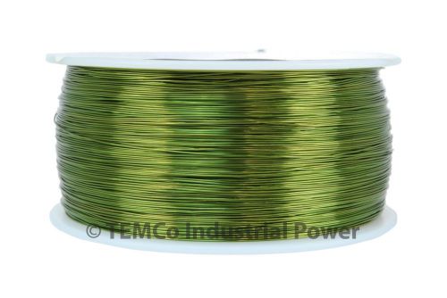 Magnet wire 31 awg gauge enameled copper 155c 1lb 3950ft magnetic coil green for sale