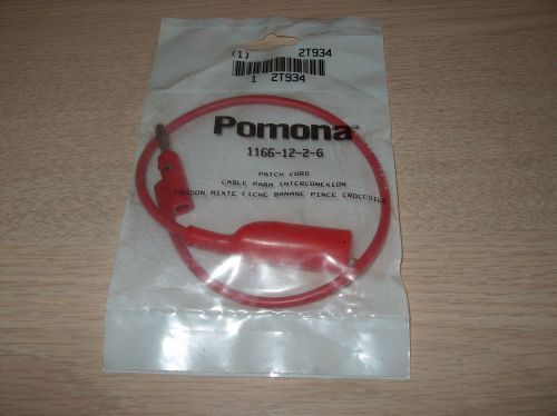 Pomona patch cord 1166-12-2-g **new** for sale