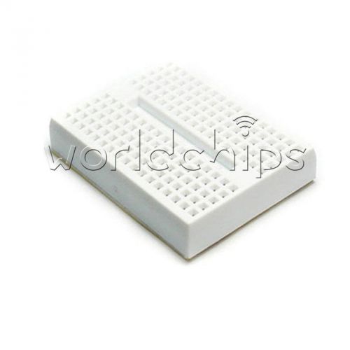 170 tie-points mini solderless prototype breadboard for arduino white for sale