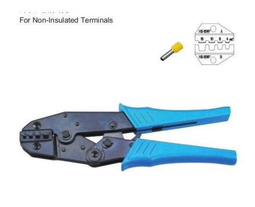 1 x non-insulated terminals ratchet crimping tool plier crimper 4-16sqmm awg12-6 for sale