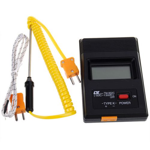 Tm-902c digital lcd k type thermometer temperature meter with probe tool measure for sale