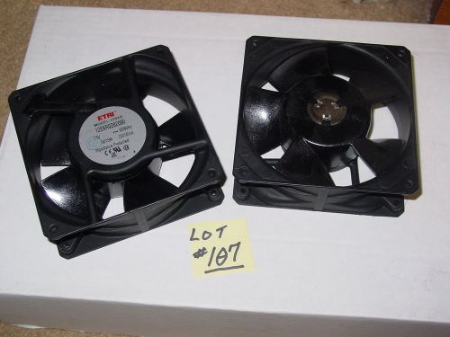 (2) ETRI Axial Fans #125XR0282090 NEVER USED! Electronics SAVE$ REDUCED!