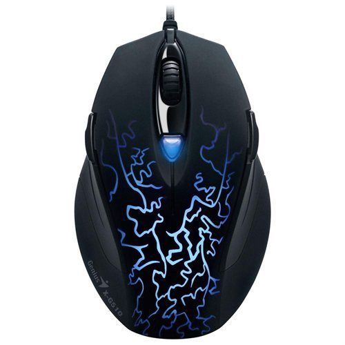 Genius x-g510 mouse - optical - cable - black - usb - 2000 dpi - scroll wheel - for sale