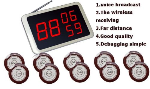 Promotion Wireless Guest Calling System Service(Pager &amp; Receiver) Restaurant