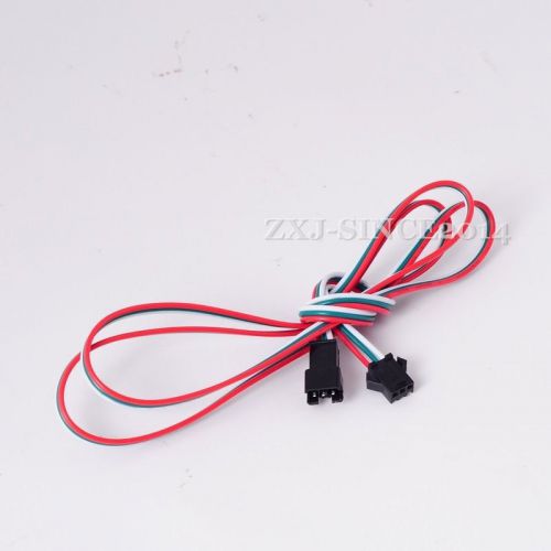 5pcs 1m 3pin JST extention cable Male-Female end For WS2812B WS2811 INK1003 LED