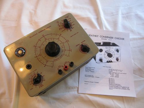 Heathkit Model C3 Condenser Checker with manual Vintage