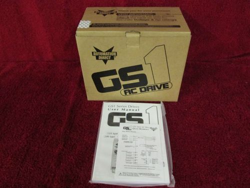 AUTOMATION DIRECT GS1-21P0 AC DRIVE 230 VOLT 1.0 HP  GS1-21P0+W242069 NEW IN BOX