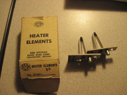 RBM  Heater Elements-47349-29 LOT OF 2  N.O.S