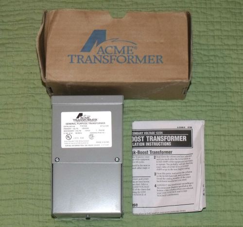 New acme electric t181049 transformer buck and boost 12/24 120x240 150va for sale
