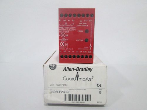NEW ALLEN BRADLEY 440R-F23028 GUARDMASTER MINOTAUR MSR9T SAFETY RELAY D280627
