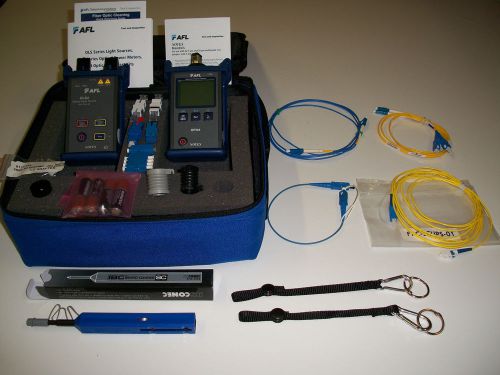 Afl noyes fiber smlp 4-4 sc-lc sm/mm fiber optic test kit with lots of  extra for sale