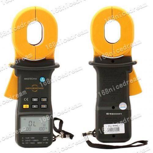 New MASTECH MS2301 Clamp Ground Earth High Acc Low Resistance Tester Meter N0127
