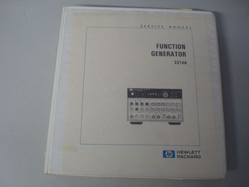 HP 3314A Function Generator service Manual