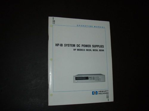 HP 6633A HPIB  DCPower Supply  Operating  Manual