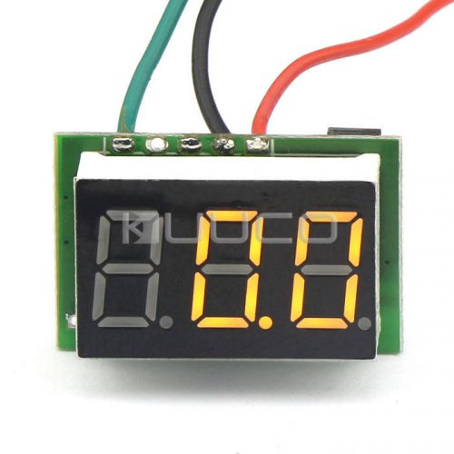 DC 0-100V LED Yellow Digital Voltage Panel  Monitor Meter