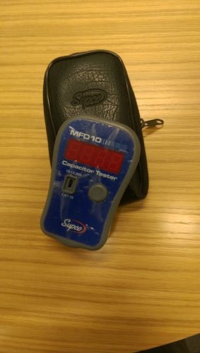 Supco mfd10 digital capacitor tester - with case! excellent condition!! for sale