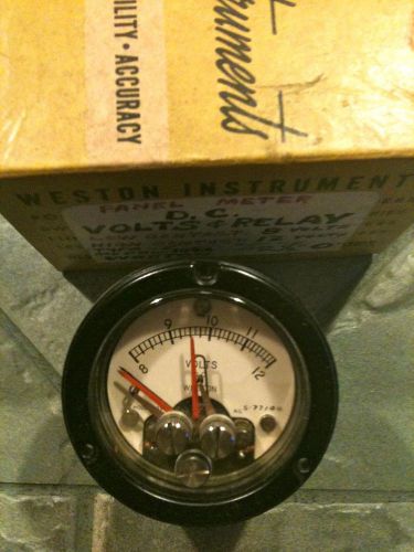 weston model 1093 dc voltsand relay   panel meter