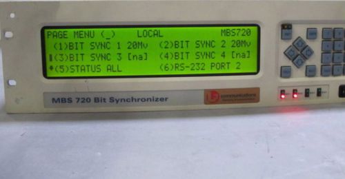 L3 communications  mbs 720 bit synchronizer, mbs720, bsv 533 x2 free shipping for sale