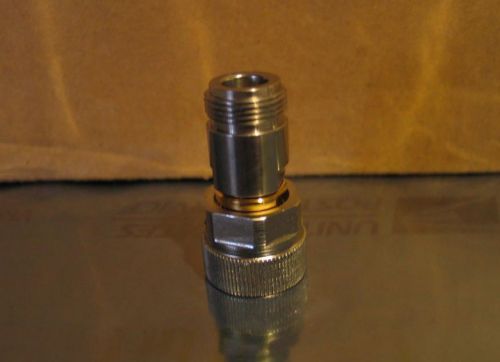 Amphenol apc-7 7mm to n-type female adapter connector single for sale