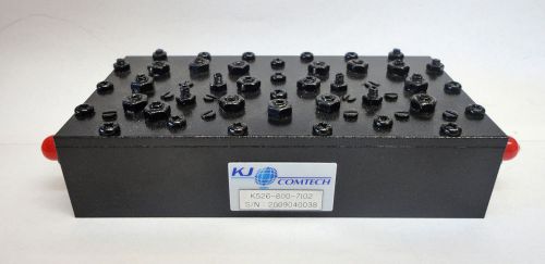 New kj comtech microwave bandpass filter bpf 2.6 ghz k526-800-7102 i.loss usa for sale
