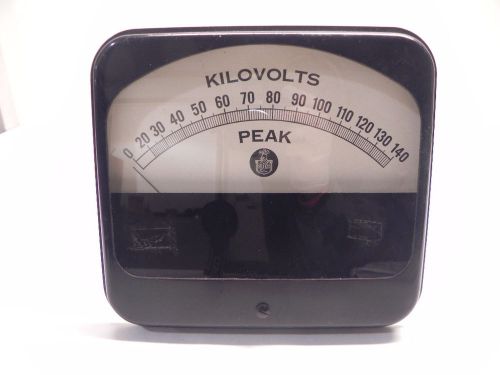 Keleket model 220 (210-118) panel meter, 0-140 kilovolts for sale