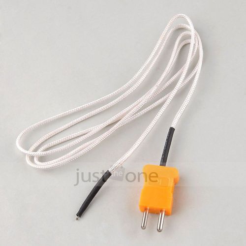 1 x 100cm length wire temperature test k-type thermocouple sensor probe tester for sale