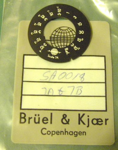 BRUEL &amp; KJAER COPENHAGEN PART SA 0018 SCALE DISC 7A / 7B