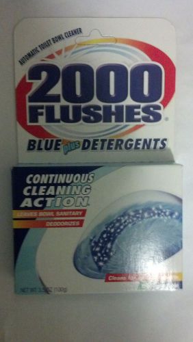 2000 FLUSHES BLUE plus DETERGENTS automatic toilet bowl cleaner, 2 boxes
