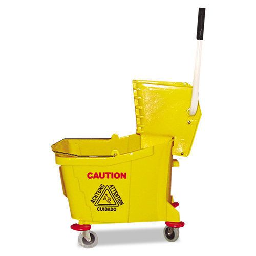 Magnolia brush mnl60353 mop bucket/wringer combo plastic in yellow for sale