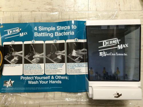 Wall mounted heavy duty hand soap dispenser with wall chart derma max for sale