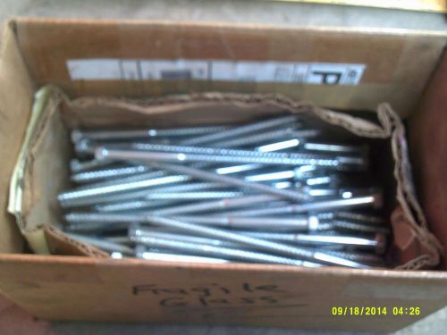 (60)  + extra  hex head 5/16 x 6&#034; lag bolts zinc plate wood screws for sale