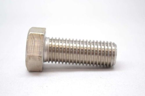 NEW 1-1/8-7 THREAD 3-5/8IN TOTAL LENGTH 316 STAINLESS HEX HEAD BOLT D419889