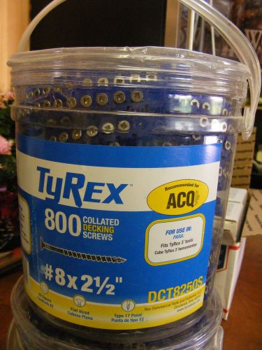 Lot of 2 TYREX /SENCO STAINLESS STEEL EXTERIOR DECKING 8X2-1/2&#034;  DCT8250S