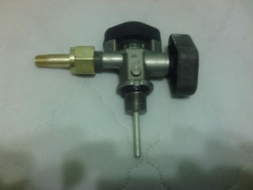 Scott 4500 psi valve assy  cga 347 scba  valve with adapter to 1/4&#034; npt for sale