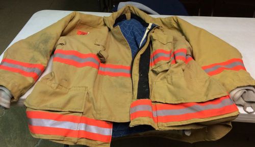 MORNING PRIDE 52c 30/36 34s Firefighter Jacket Zippered front plus Velcro NICE