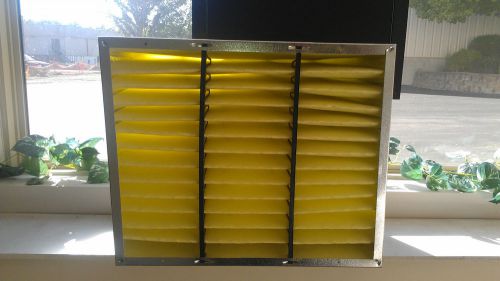 (lot of 6)--merv 14  deep pleat rigid cell air  filter  (20x24x12)qcn9202412 for sale