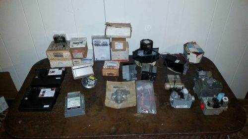 Lot of 30 New and Used  Misc. HVAC Parts Gas Valves, Relays, Inducer, Boards