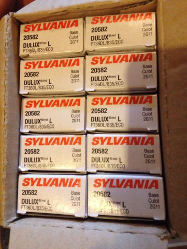 Sylvania dulux l 36w 20582 compact fluorescent cfl 10pk 10pc for sale