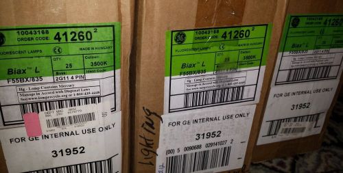 GE31952 F55BX/835 NEW! FLUORESCENT BIAX LAMPS (1 box of 25)