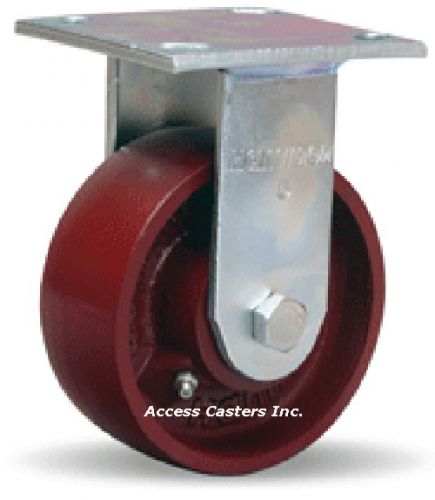 R-525-mb 5&#034; x 2&#034; hamilton medium duty rigid plate caster, cast iron wheel for sale