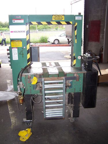 Signode sure tyer ml-2ee automatic contrax strapping banding machine 460 volt for sale